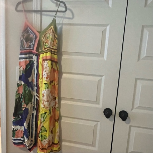 NWT Farm Rio Double Scarfs Pastel Midi dress sz XS - Picture 6 of 6